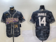 Men's Minnesota Vikings #14 Sam Darnold Camouflage Cool Base Stitched Baseball Jersey