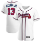 Men's Nike Atlanta Braves #13 Ronald Acuna Jr. White Home 2020 Player MLB Jersey