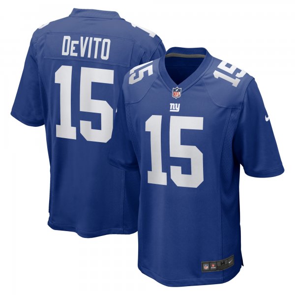 Men's New York Giants Tommy DeVito Nike Royal Player Game Jersey