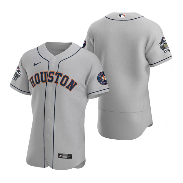 Men's Houston Astros Gray 2022 World Series Flex Base Jersey