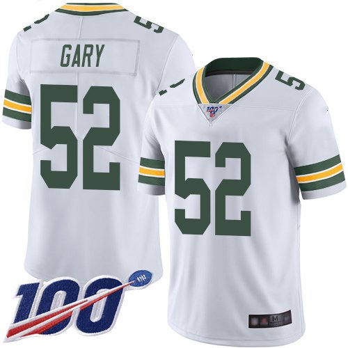 Green Bay Packers #52 Rashan Gary White Youth Stitched NFL 100th Season Vapor Limited Jersey