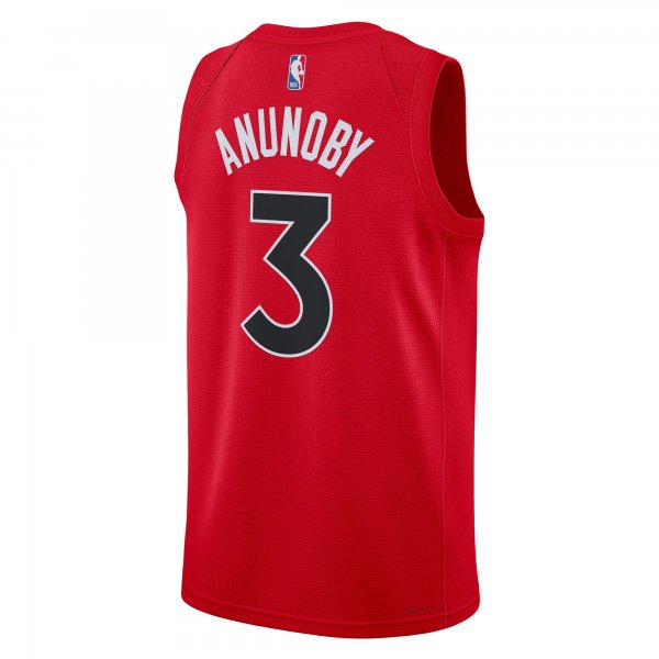 Unisex Toronto Raptors OG Anunoby Nike Red Swingman Jersey - Icon Edition