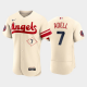 Men's Los Angeles Angels #7 Jo Adell 2022 City Connect Cream MLB Flex Base Jersey