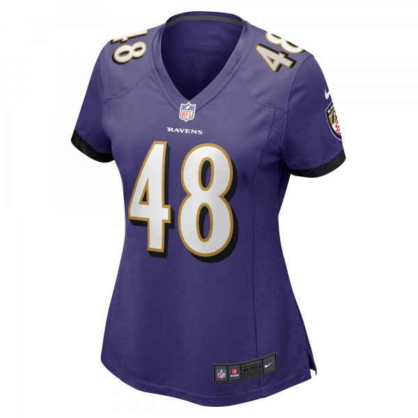 Women's Baltimore Ravens Jeremiah Moon Nike Purple Game Player Jersey