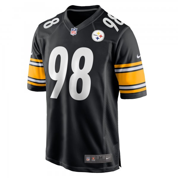 Men's Pittsburgh Steelers DeMarvin Leal Nike Black Game Player Jersey