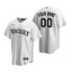 Men's Colorado Rockies Custom Nike White Home Jersey