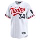 Men's Minnesota Twins Kirby Puckett Nike White Home Limited Player Jersey