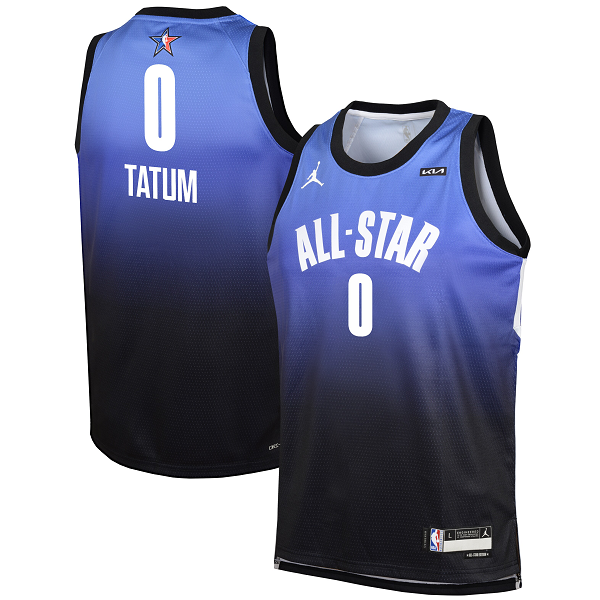 Youth #0 Jayson Tatum Jordan Brand Blue 2023 NBA All-Star Game Swingman Jersey