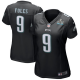 Nike Philadelphia Eagles #9 Nick Foles Women's Black Super Bowl LII Bound Patch Game Event Jersey