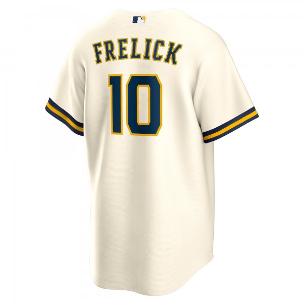 Men's Milwaukee Brewers Sal Frelick Nike Cream Home Replica Player Jersey