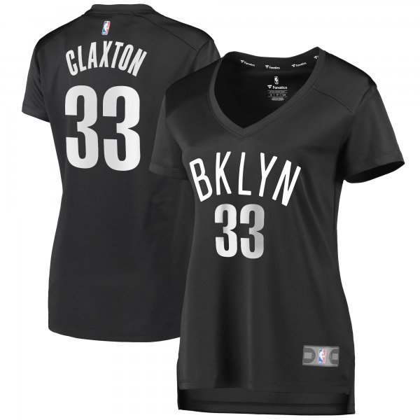 Women's Brooklyn Nets Nicolas Claxton Fanatics Charcoal Fast Break Player Jersey - Statement Edition