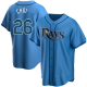 Men's Tampa Bay Rays #26 Ji-Man Choi Light Blue Alternate Nike MLB Jersey