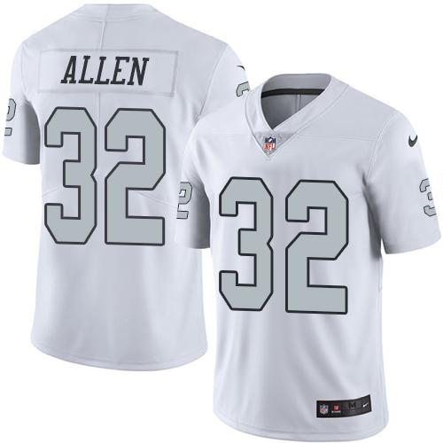 Nike Las Vegas Raiders #32 Marcus Allen White Men's Stitched NFL Limited New Color Rush Jersey