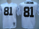 Men's Mitchell And Ness Las Vegas Raiders #81 Tim Brown White Stitched Throwback NFL Jersey