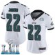 Women's Nike NFL Philadelphia Eagles #22 Sidney Jones Limited Road White Vapor Untouchable Super Bowl LII Jersey