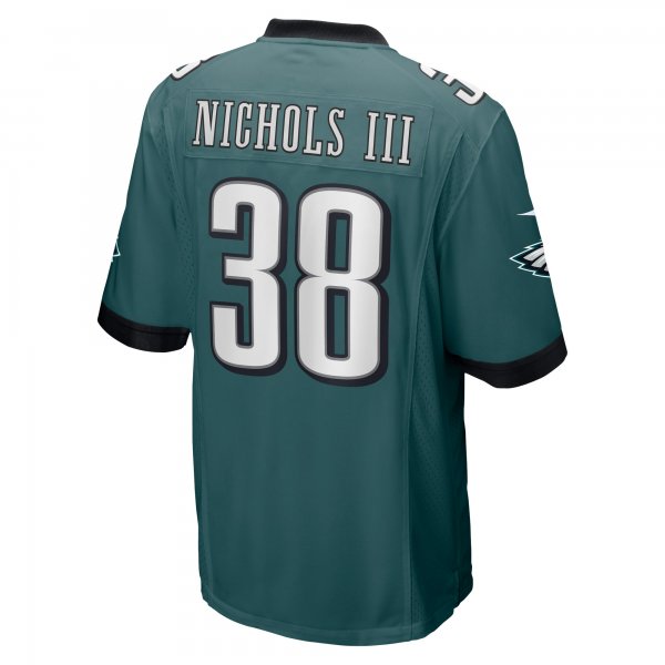 Men's Philadelphia Eagles Lew Nichols III Nike Midnight Green  Game Jersey