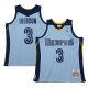 Men's Memphis Grizzlies Allen Iverson Mitchell & Ness Light Blue 2009/10 Hardwood Classics Swingman Jersey