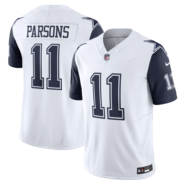 Men's Dallas Cowboys #11 Micah Parsons Nike White Vapor F.U.S.E. Limited Jersey