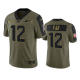 Seattle Seahawks 12th Fan Olive 2021 Salute To Service Men's Limited NFL Jersey