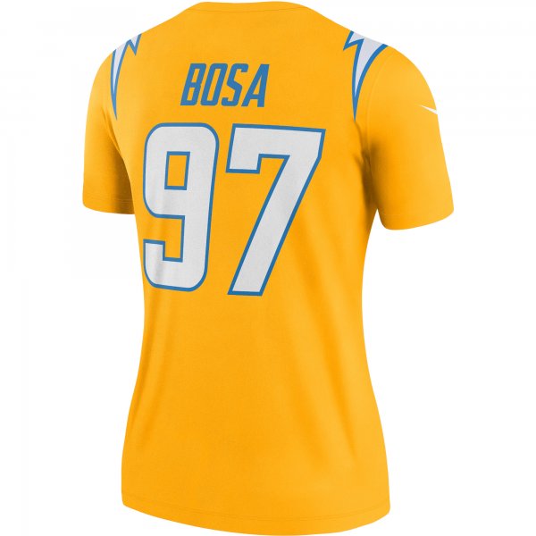 Women's Los Angeles Chargers Joey Bosa Nike Gold Inverted Legend Jersey