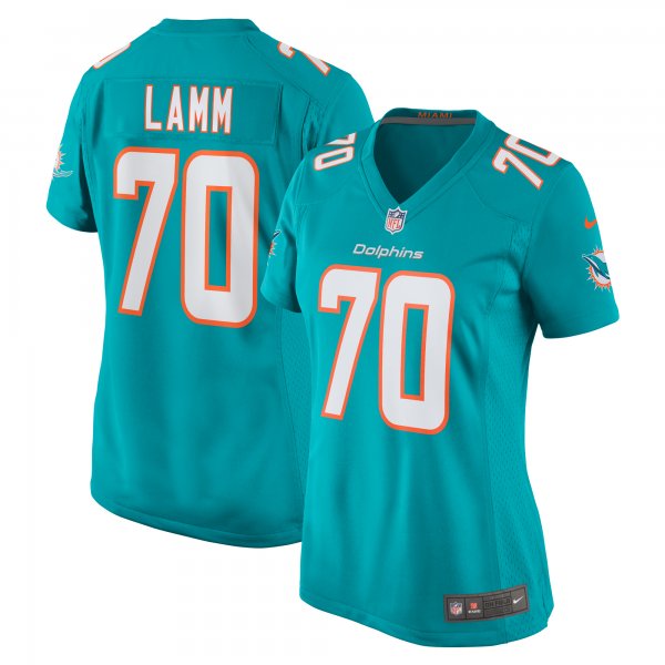 Women's Miami Dolphins Kendall Lamm Nike Aqua Home Game Player Jersey