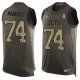 Nike New York Jets #74 Nick Mangold Green Men's Stitched NFL Limited Salute To Service Tank Top Jersey