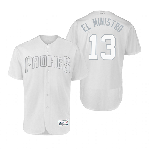 San Diego Padres Manny Machado El Ministro White 2019 Players Weekend MLB Jersey