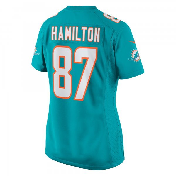 Women's Miami Dolphins DaeSean Hamilton Nike Aqua Home Game Player Jersey