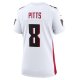 Women's Atlanta Falcons Kyle Pitts Nike White Game Player Jersey