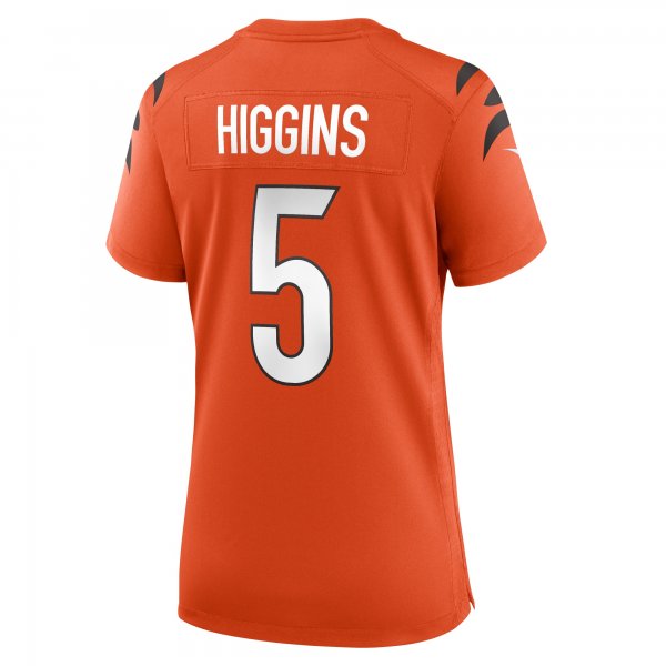 Women's Cincinnati Bengals Tee Higgins Nike Orange Alternate Game Player Jersey