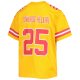 Youth Kansas City Chiefs Clyde Edwards-Helaire Nike Gold Inverted Team Game Jersey