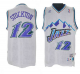 Men's Utah Jazz #12 John Stockton White Throwback Stitched NBA Jersey