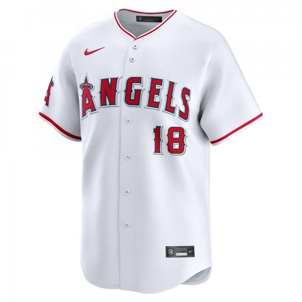 Men's Los Angeles Angels Nolan Schanuel Nike White Home Limited Player Jersey