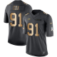 Nike Philadelphia Eagles #91 Fletcher Cox Black Men's Stitched NFL Limited Gold Salute To Service Jersey