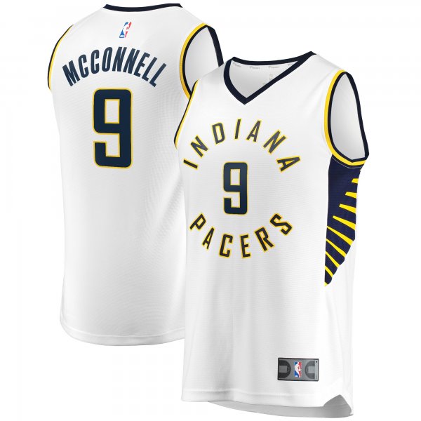 Men's Indiana Pacers T.J. McConnell Fanatics White Fast Break Player Replica Jersey - Association Edition