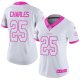 Nike Kansas City Chiefs #25 Jamaal Charles White/Pink Women's Stitched NFL Limited Rush Fashion Jersey