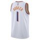 Unisex Phoenix Suns Devin Booker Nike White Swingman Jersey - Association Edition