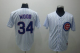 Chicago Cubs #34 Kerry Wood Stitched 3-Patch White MLB Jersey