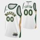 2023-24 City Edition Boston Celtics #00 Custom White Swingman Jersey