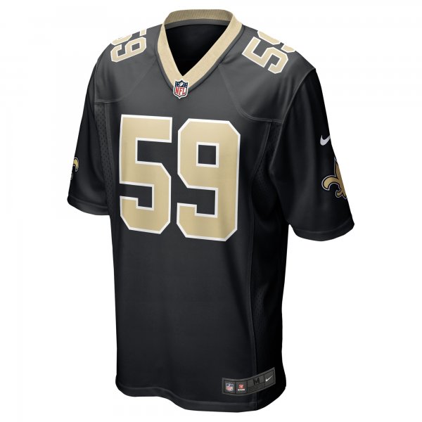 Men's New Orleans Saints Jordan Jackson Nike Black Game Player Jersey