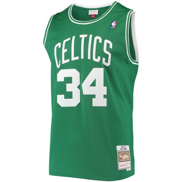 Men's Boston Celtics Paul Pierce Mitchell & Ness Kelly Green Hardwood Classics Swingman Jersey