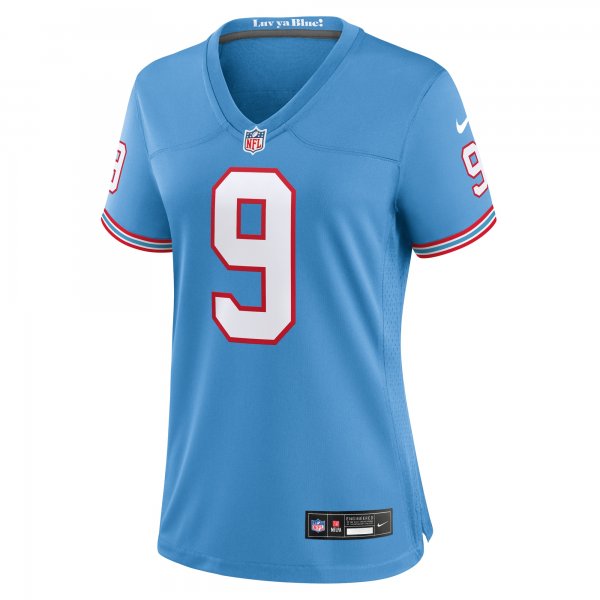 Women's Tennessee Titans Steve McNair Nike Light Blue Oilers Throwback Retired Player Game Jersey