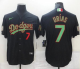 Youth Nike Los Angeles Dodgers #7 Julio Urias Black MLB World Series Patch Mexico Jersey