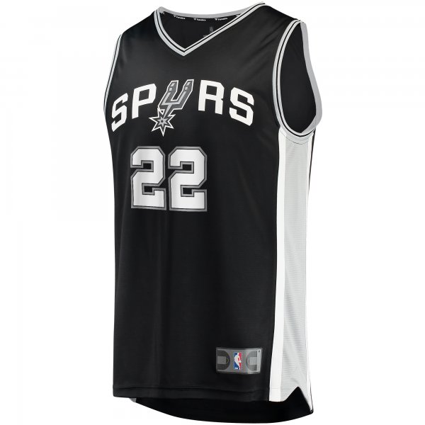 Men's San Antonio Spurs Malaki Branham Fanatics Black Fast Break Replica Player Jersey - Icon Edition