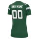 Women's Nike Gotham Green New York Jets Custom Game Jersey