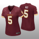 Women's Washington Football Team #5 Tress Way Burgundy Jersey