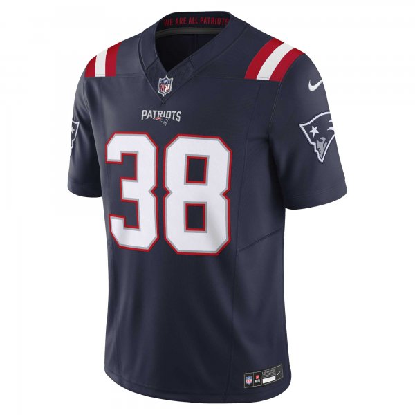 Men's New England Patriots Rhamondre Stevenson Nike Navy Vapor F.U.S.E. Limited Jersey