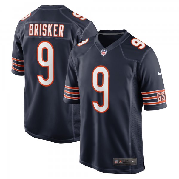 Men's Chicago Bears Jaquan Brisker Nike Navy Game Player Jersey