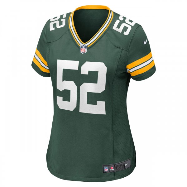 Women's Green Bay Packers Rashan Gary Nike Green Game Jersey