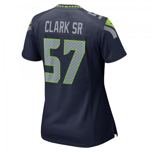 Women's Seattle Seahawks Frank Clark Nike College Navy  Game Jersey